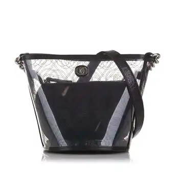 Walmart Pre-Owned Authenticated Chanel Bucket Bag Calf Black Women offer