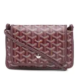 Walmart Pre-Owned Authenticated Goyard Crossbody Bag Coated Canvas Bordeaux Women offer