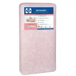 Walmart Sealy Ortho Rest Premium Firm Baby Crib & Toddler Mattress, 150 Coil, Pink offer