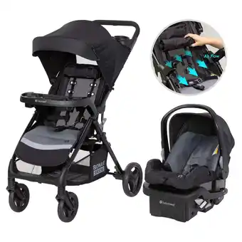 Walmart Baby Trend Sonar Seasons Travel System with EZ-Lift 35 Infant Car Seat - Journey Black - Black offer