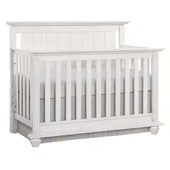 Walmart Oxford Baby Langston 4-in-1 Convertible Crib, Weathered White, Wooden Crib offer