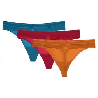 Walmart Joyspun Women's Micro Thong Panty, 3-Pack, Sizes XS to 3XL offer