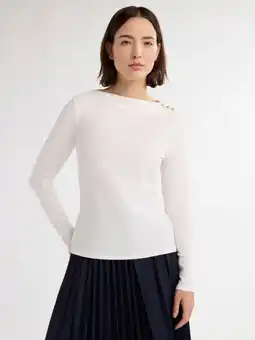 Walmart Free Assembly Women’s and Women's Plus Boatneck Top with Long Sleeves, Sizes XS-4X offer