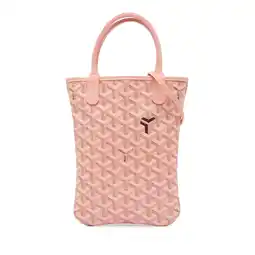 Walmart Pre-Owned Authenticated Goyard Satchel Coated Canvas Pink Women offer