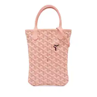 Walmart Pre-Owned Authenticated Goyard Satchel Coated Canvas Pink Women offer