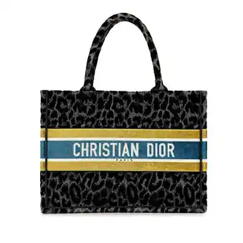 Walmart Pre-Owned Authenticated Dior Tote Bag Canvas Black Women (Good) offer