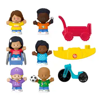 Walmart Fisher-Price Little People Play for All Figure and Accessory Pack for Toddlers, 9 Pieces offer