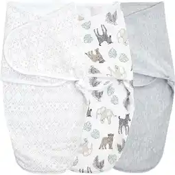 Walmart aden + anais Essentials Cotton Knit Baby Wrap Swaddles Multicolor Toile Baby Blankets (3 Count) offer