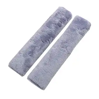 Walmart Itimo Soft Plush Gray Shoulder Seat Belt Pads, 2 Pieces offer