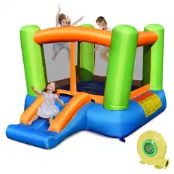 Walmart Gymax Inflatable Bounce House Kids Jumping Playhouse Indoor & Outdoor With 480W Blower offer