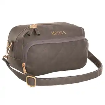 Walmart MoDRN Emma Lets Go Crossbody, Unisex, Gray Handbag, 6.89 in, Zipper, Toddler, Polyester offer