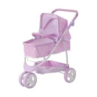 Walmart Olivia's Little World Twinkle Stars Princess 2-in-1 Baby Doll Stroller, Purple offer