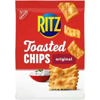 Walmart RITZ Toasted Chips Original Crackers, 8.1 oz offer