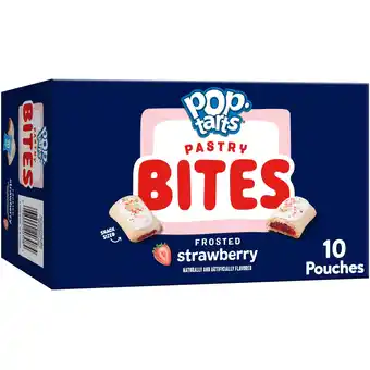 Walmart Pop-Tarts Frosted Strawberry Baked Pastry Bites, Kids Snacks, Shelf-Stable, 14.1 oz (10 Count) offer