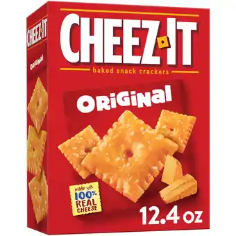 Walmart Cheez-It Original Cheese Crackers, Baked Snack Crackers, 12.4 oz offer