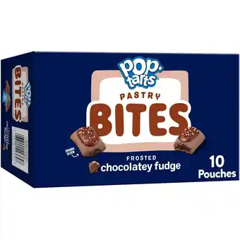 Walmart Pop-Tarts Frosted Chocolatey Fudge Baked Pastry Bites, Kids Snacks, Shelf-Stable, 14.1 oz (10 Count) offer