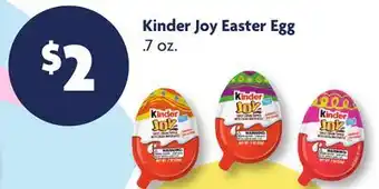 Family Dollar Kinder Joy Easter Egg offer