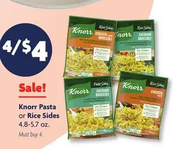 Family Dollar Knorr Pasta or Rice Sides offer