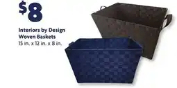 Family Dollar Interiors by Design Woven Baskets offer