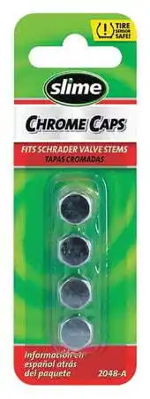 Walmart Slime Chrome Replacement Metal Valve Stem Caps, Chrome Finish, 4 Pc. - 2048-a offer