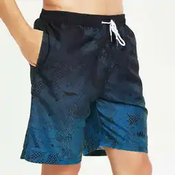 Walmart SOMER Men's Swim Trunks Long Bathing Suits with Mesh Lining and Pockets Quick Dry Beach Board Shorts offer