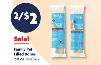 Family Dollar Family Pet Filled Bones offer