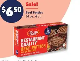 Family Dollar Beef Patties offer