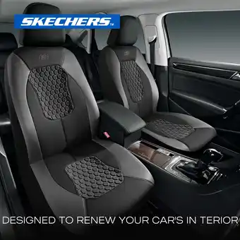 Walmart Skechers Gel Infused Car Seat Covers-Universal Fit, Grey 23SK83 offer