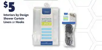 Family Dollar Interiors by Design Shower Curtain Liners or Hooks offer