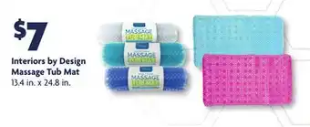 Family Dollar Interiors by Design Massage Tub Mat offer