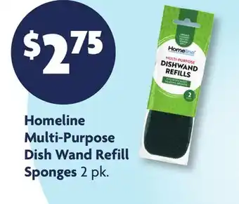 Family Dollar Homeline Multi-Purpose Dish Wand Refill Sponges offer