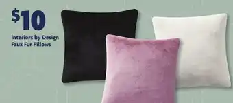 Family Dollar Interiors by Design Faux Fur Pillows offer