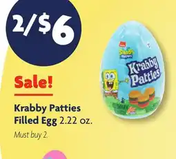 Family Dollar Krabby Patties Filled Egg offer