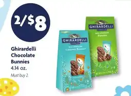 Family Dollar Ghirardelli Chocolate Bunnies offer