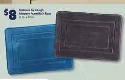 Family Dollar Interiors by Design Memory Foam Bath Rugs offer