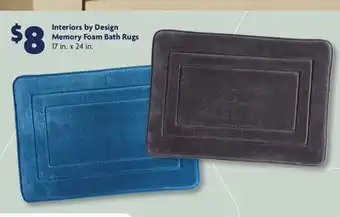 Family Dollar Interiors by Design Memory Foam Bath Rugs offer