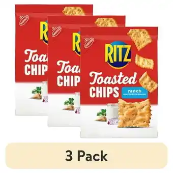 Walmart (3 pack) RITZ Toasted Chips Ranch Crackers, 8.1 oz offer