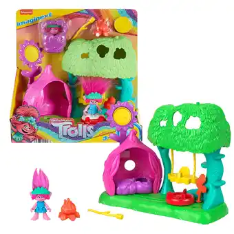 Walmart Imaginext DreamWorks Trolls Flower Fun Campsite Playset with Poppy Figure & 4 Play Pieces offer