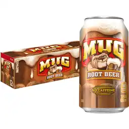 Walmart MUG Root Beer Soda Pop, 12 fl oz, 12 Pack Cans offer