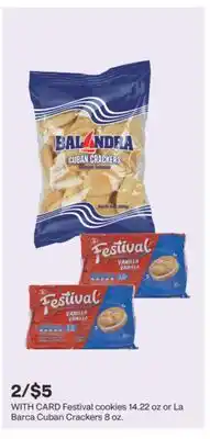 CVS Festival cookies 14.22 oz or La Barca Cuban Crackers 8 oz offer