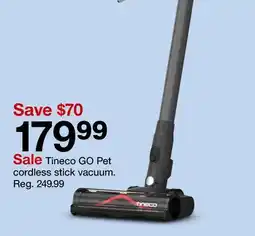 Target Tineco GO Pet cordless stick vacuum offer