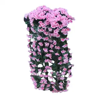 Walmart Ikohbadg Hanging Flowers Artificial Silk Pink Bellflower Bouquet offer