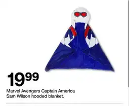 Target Marvel Avengers Captain America Sam Wilson Hooded Blanket offer