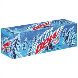 Walmart Mtn Dew Frost Bite, 12 oz Cans, 12 Count offer