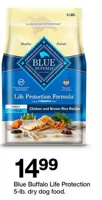 Target Blue Buffalo Life Protection 5-lb. dry dog food offer