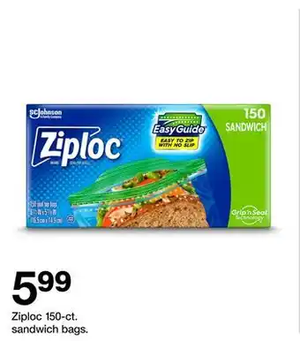 Target Ziploc 150-ct. sandwich bags offer