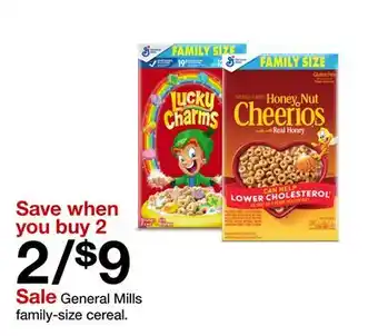 Target General Mills family-size cereal offer