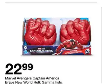 Target Marvel Avengers Captain America Brave New World Hulk Gamma Fists offer