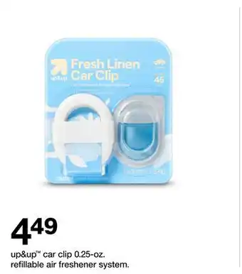 Target up & up car clip 0.25-oz. refillable air freshener system offer