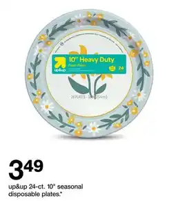 Target up & up 24-ct. 10 seasonal disposable plates offer